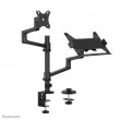 Neomounts DS20-425BL2 Monitor arm with laptop holder 17-27