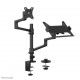 Neomounts DS20-425BL2 Monitor arm with laptop holder 17-27