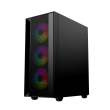 Gembird Fornax 4000 ARGB gaming ATX computer case, Midi Tower, backlight, Black