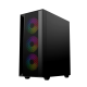 Gembird Fornax 4000 ARGB gaming ATX computer case, Midi Tower, backlight, Black