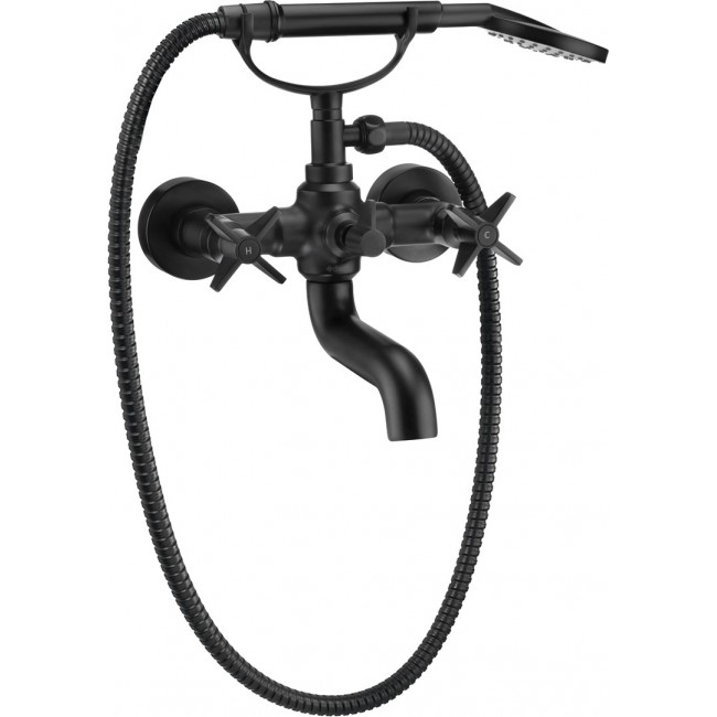 Bathtub mixer with shower set