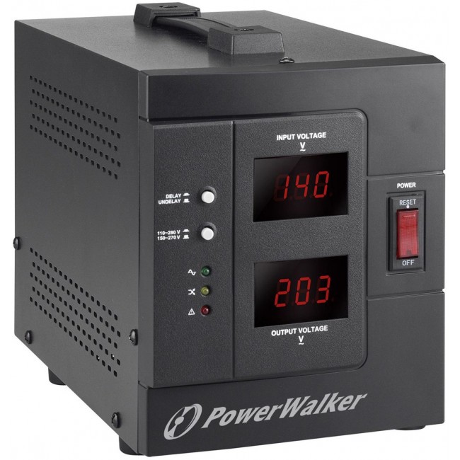 PowerWalker AVR 2000/SIV voltage regulator 2 AC outlet(s) 230 V Black