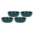 Set of 4 Concerto Ottanio Salad Bowls - Blue-Green, 20 cm