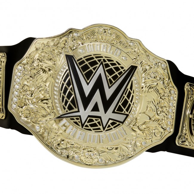 WWE Championship Title, Role-Play & Costume, Leather-like Belt 3+ Feet with One-Time Adjustment (Styles May Vary)
