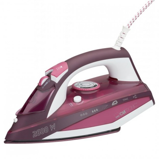 Clatronic DB 3705 Steam iron Ceramic soleplate 2600 W Rose