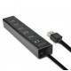 Axagon HUE-SA7BP interface hub USB 3.2 Gen 1 (3.1 Gen 1) Type-A 5000 Mbit/s Black