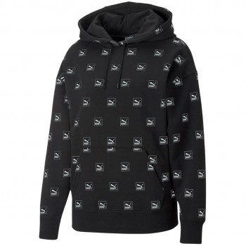 Puma Brand Love AOP Hoodie FL black 535706 01