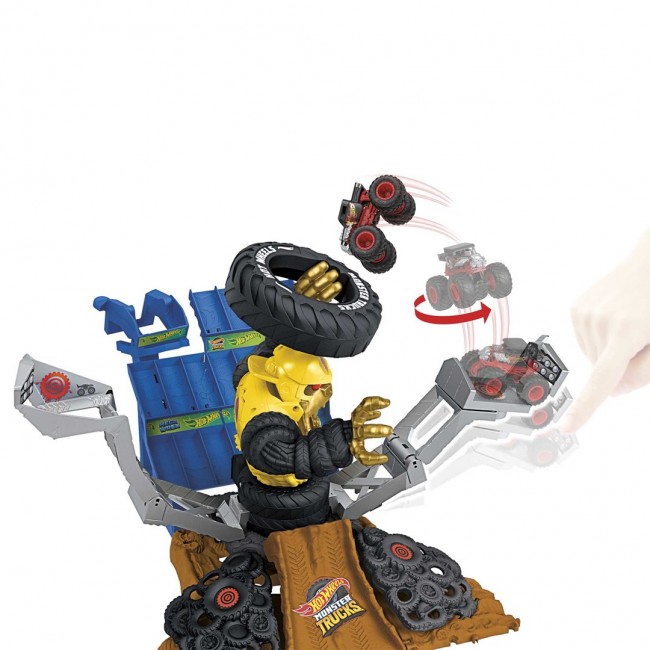 Hot Wheels Monster Trucks ARENA SMASHERS MEGA-WREX VS CRUSHZILLA TAKEDOWN Playset Hot Wheels Monster Trucks ARENA SMASHERS MEGA-WREX VS CRUSHZILLA TAKEDOWN Playset