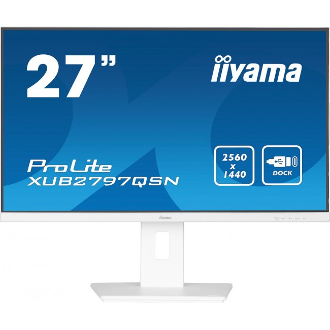 iiyama G-MASTER 27 QHD IPS technology panel with USB-C dock and RJ45 (LAN) iiyama G-MASTER 27 QHD IPS technology panel with USB-C dock and RJ45 (LAN)