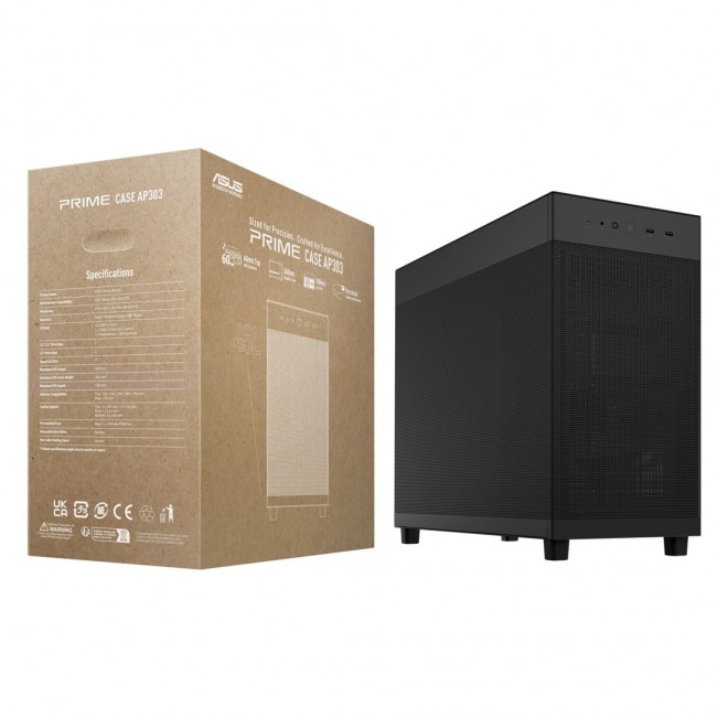 ASUS Prime AP303 Mesh Midi Tower Black