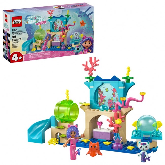 LEGO GABBY S DOLLHOUSE 11204 Mermaid Gabby's Aquarium Adventure