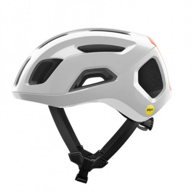 Kask rowerowy POC Ventral Air MIPS bia o pomara czowy - 56/61