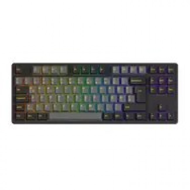 AKKO Black & Gold 5087S Gaming Tastatur, RGB Akko V3 Cream Yellow Pro Switches, ISO DE, schwarz & gold