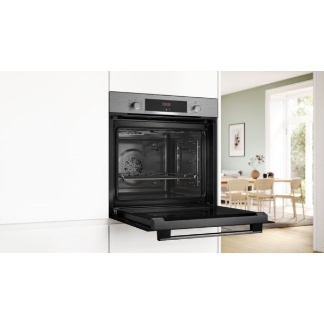 Bosch Serie 4 HBA514BS3 oven 71 L 3400 W Black, Stainless steel