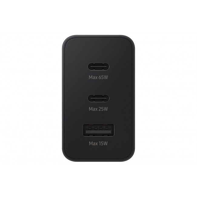 Power charger SAMSUNG Trio EP-T6530 65W PD 1x USB-A, 2x USB-C (EP-T6530NBEGEU) Black Power charger SAMSUNG Trio EP-T6530 65W PD 1x USB-A, 2x USB-C (EP-T6530NBEGEU) Black
