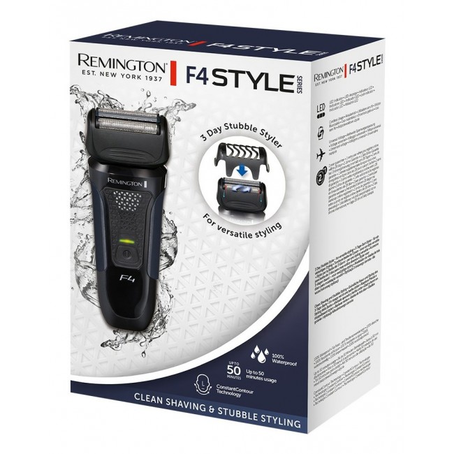 Remington F4002 men's shaver Rotation shaver Trimmer Black, Blue Remington F4002 men's shaver Rotation shaver Trimmer Black, Blue