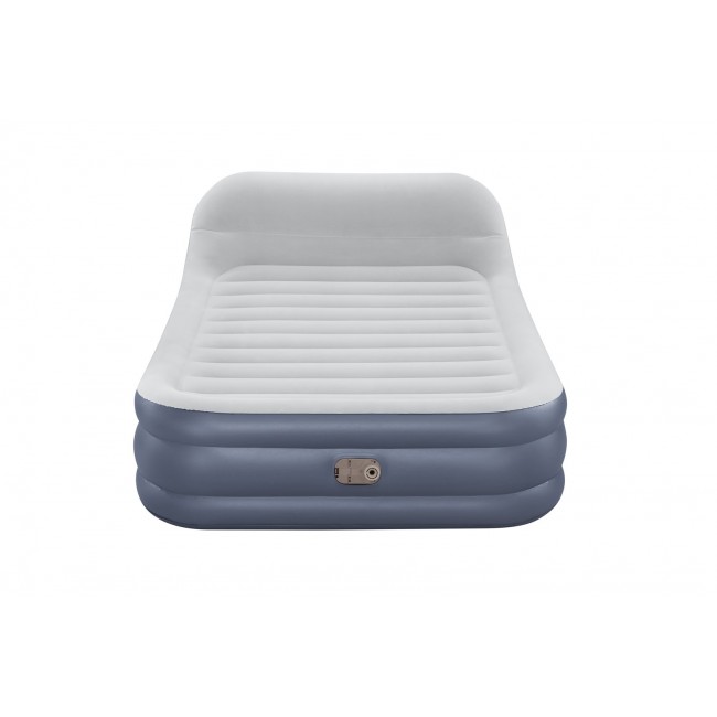 Bestway Tritech SleekFlow Headboard Air Mattress Queen with Built-in AC Pump and Antimicrobial Coating 2.26 m x 1.52 m x 84 cm