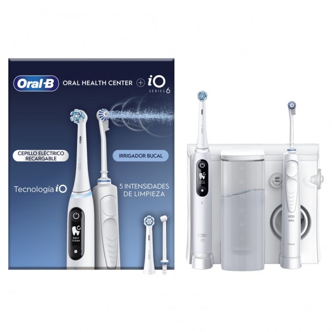 Oral-B iO6 & OxyJet Adult Rotating-oscillating toothbrush White Oral-B iO6 & OxyJet Adult Rotating-oscillating toothbrush White