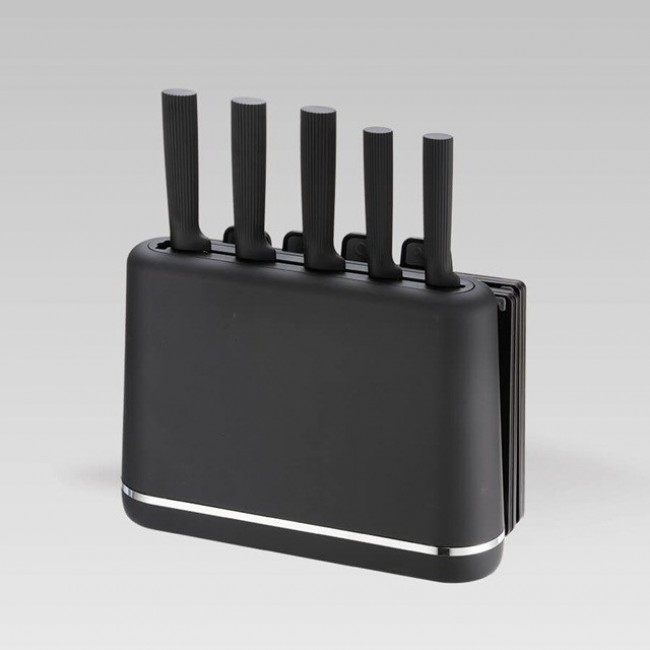 Maestro MR-1412-BLACK Knife set with block + Cutting board set Black Maestro MR-1412-BLACK Knife set with block + Cutting board set Black