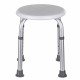 Round aluminium shower stool Round aluminium shower stool