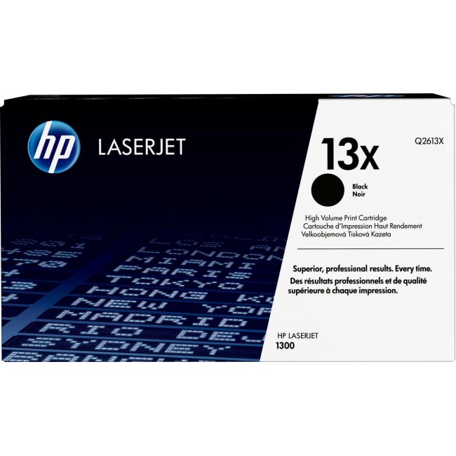 HP 13X High Yield Black Original LaserJet Toner Cartridge HP 13X High Yield Black Original LaserJet Toner Cartridge