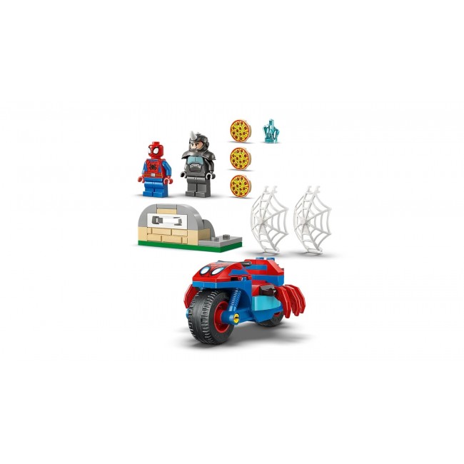 LEGO MARVEL 11206 Spidey on his Motorcycle vs. Rhino