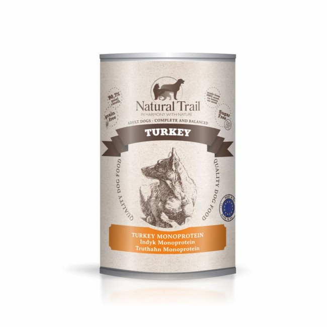 NATURAL TRAIL Turkey - wet dog food - 400g NATURAL TRAIL Turkey - wet dog food - 400g