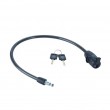 Keyed bicycle cable 10 mm - YCK0/10/60/2 Black Keyed bicycle cable 10 mm - YCK0/10/60/2 Black
