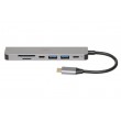 iBox IUH3SL4K interface hub USB Type-C 5000 Mbit/s Silver iBox IUH3SL4K interface hub USB Type-C 5000 Mbit/s Silver