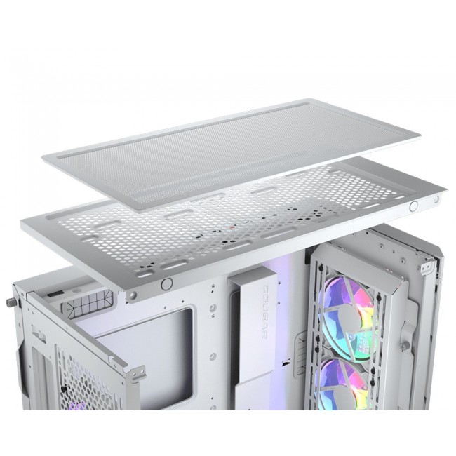 COUGAR Midi Tower Case Duoface Pro ARGB, White