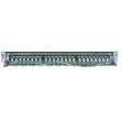 Intellinet Patch Panel, Cat6, FTP, 24-Port, 1U, Shielded, 90 Top-Entry Punch-Down Blocks, Black