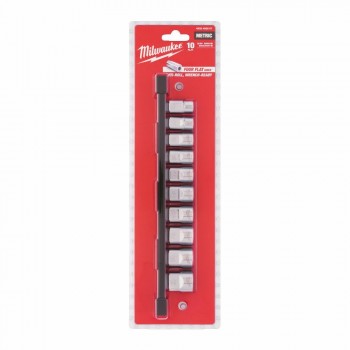 MILWAUKEE socket set 10 pcs. 3/8