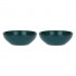 Set of 2 Concerto Ottanio Salad Bowls - Blue-Green, 26 cm