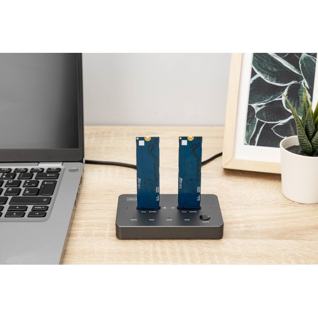 Digitus NVMe cloning station USB3.1 Gen2 Type-C NVMe M.2 SSD enclosure