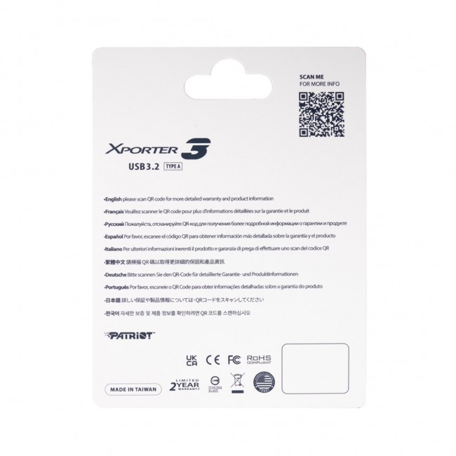 Memory card PATRIOT VX Series 32GB MicroSDXC V30 Class 10 UHS-I U3 4K UHD (PSF32GVX31MCH)