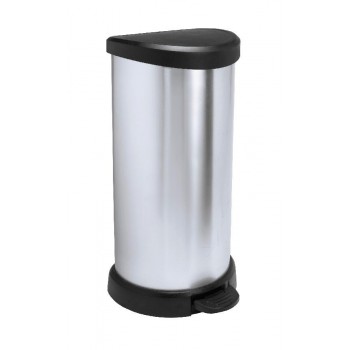 Curver Deco Bins 3253922150002 Round Black, Silver