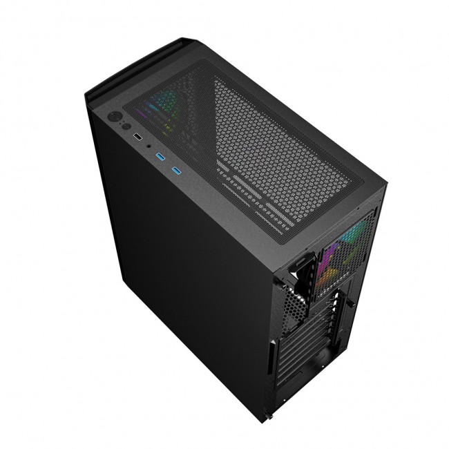 Gembird CCC-FC-400X Gaming ARGB computer case Fornax 400X, black Gembird CCC-FC-400X Gaming ARGB computer case Fornax 400X, black