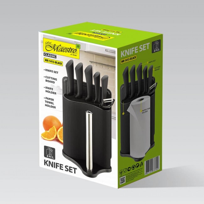 Kitchen cutting set MAESTRO MR-1413 Knife set (MR-1413-BLACK) Black