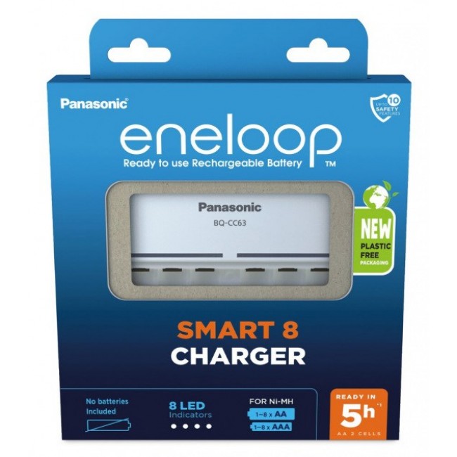 Battery charger PANASONIC Eneloop Smart 8 BQ-CC63 (BQ-CC63E ERP)