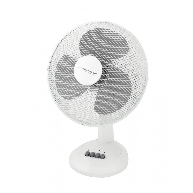 Esperanza EHF003WE, 12'' desk fan, White and Gray