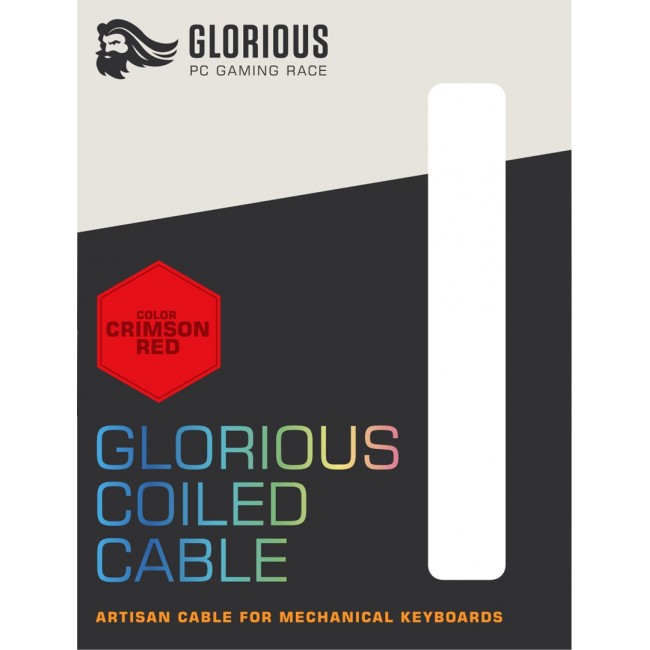 Glorious PC Gaming Race Coiled Red 1.37 m