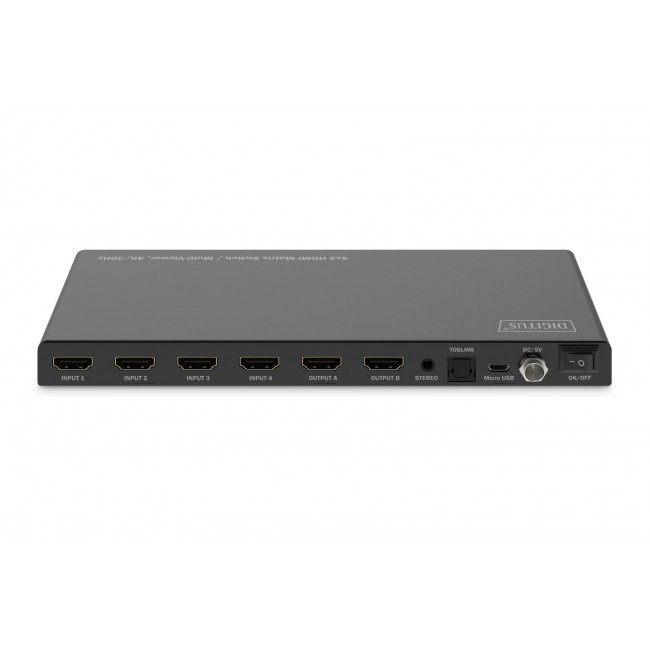 Digitus 4x2 HDMI Matrix Switch / Multi-Viewer, 4K/30Hz