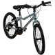 Huffy Literide Alu 20 bike, silver and turquoise (23005W)