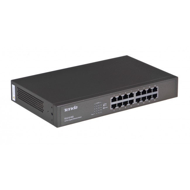 Tenda 16-port Gigabit Ethernet Switch Unmanaged Blue Tenda 16-port Gigabit Ethernet Switch Unmanaged Blue