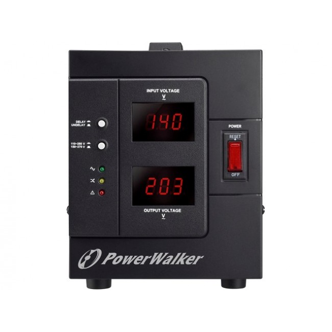 PowerWalker AVR 2000 SIV FR voltage regulator 2 AC outlet(s) 110 - 280 V Black
