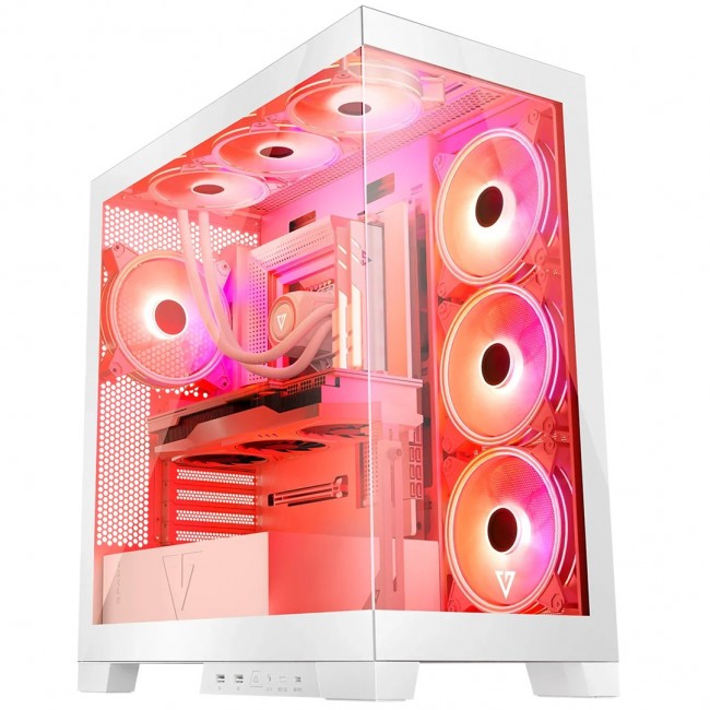Modecom Volcano SPACE APEX ARGB MIDI Midi Tower White