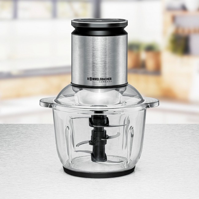 Rommelsbacher MZ 600 electric food chopper 2 L 600 W Black, Stainless steel Rommelsbacher MZ 600 electric food chopper 2 L 600 W Black, Stainless steel