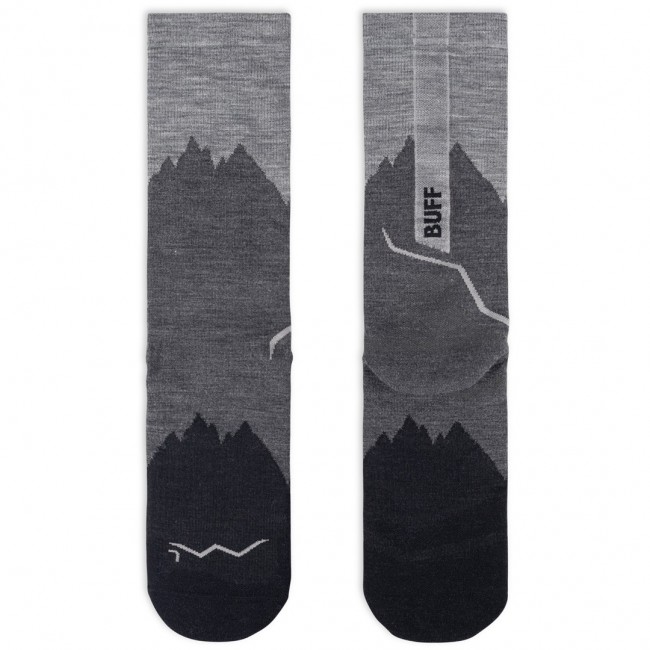 BUFF Merino Lightweight Crew Sock LWC3 Socks, Black L