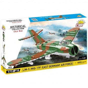 COBI 5825 Historical Collection Cold War Fighter Aircraft LIM-5 ( MiG-17F ) East Germany Air Force 575 Bricks