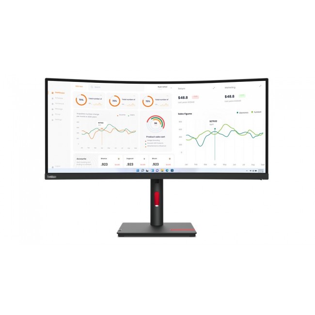 Lenovo ThinkVision T34w-30 LED display 86.4 cm (34